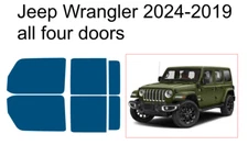 Premium Carbon Window Tint fits Jeep Wrangler 2019-2024 precut tint
