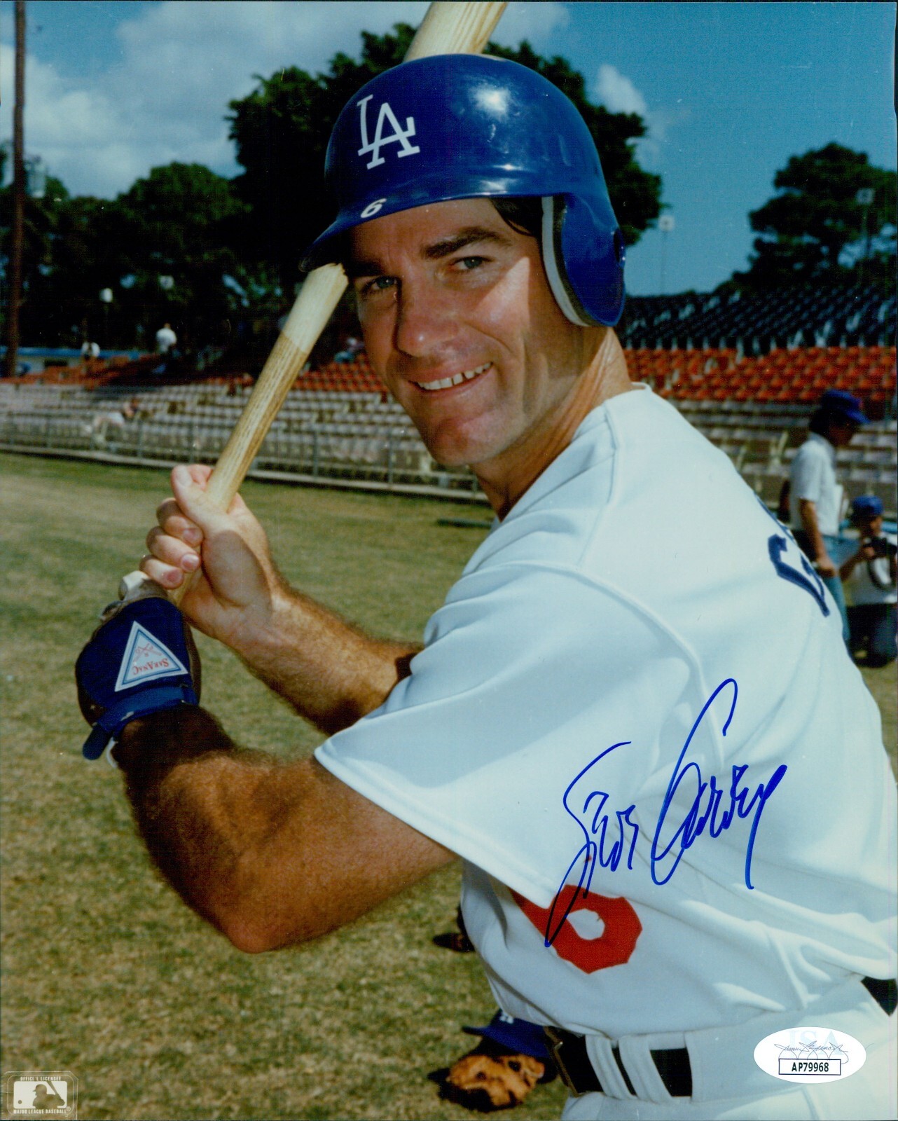 Steve Garvey Autographed Signed Los Angeles Dodgers 8x10 Glossy Photo JSA Authenticated 