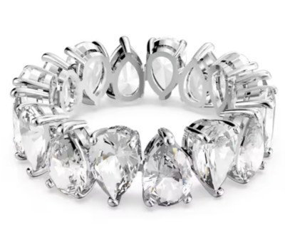 Swarovski Matrix Vittore Ring Tropfenschliff weiß, Rhodium 5572827 Größe 50 UVP 159£