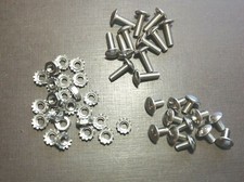 12pc 10-32 X 38 12 Pc 10-32 X 58 Stainless Grille Rivet Screws Nuts M