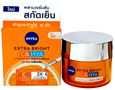 Nivea Extra Bright Vitamin C &Hyaluron Day Serum Cream SPF30 cold extracted 50ml