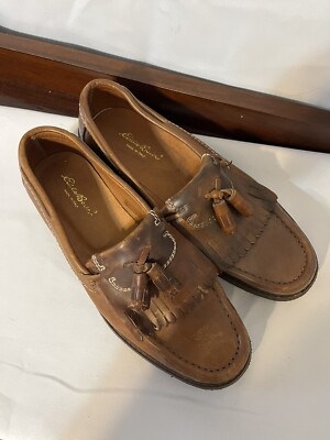 Vintage Eddie Bauer Tassel Loafers Men\'s 11.5 Brown Leather VTG Eddie Bauer Tassel Loafer Brown Leather | Mercari main image 3