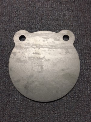 Steel A36 22cal Target Gong 8'' x 3/16'' Double Hole Plate IDPA! 2 Pieces! USA!