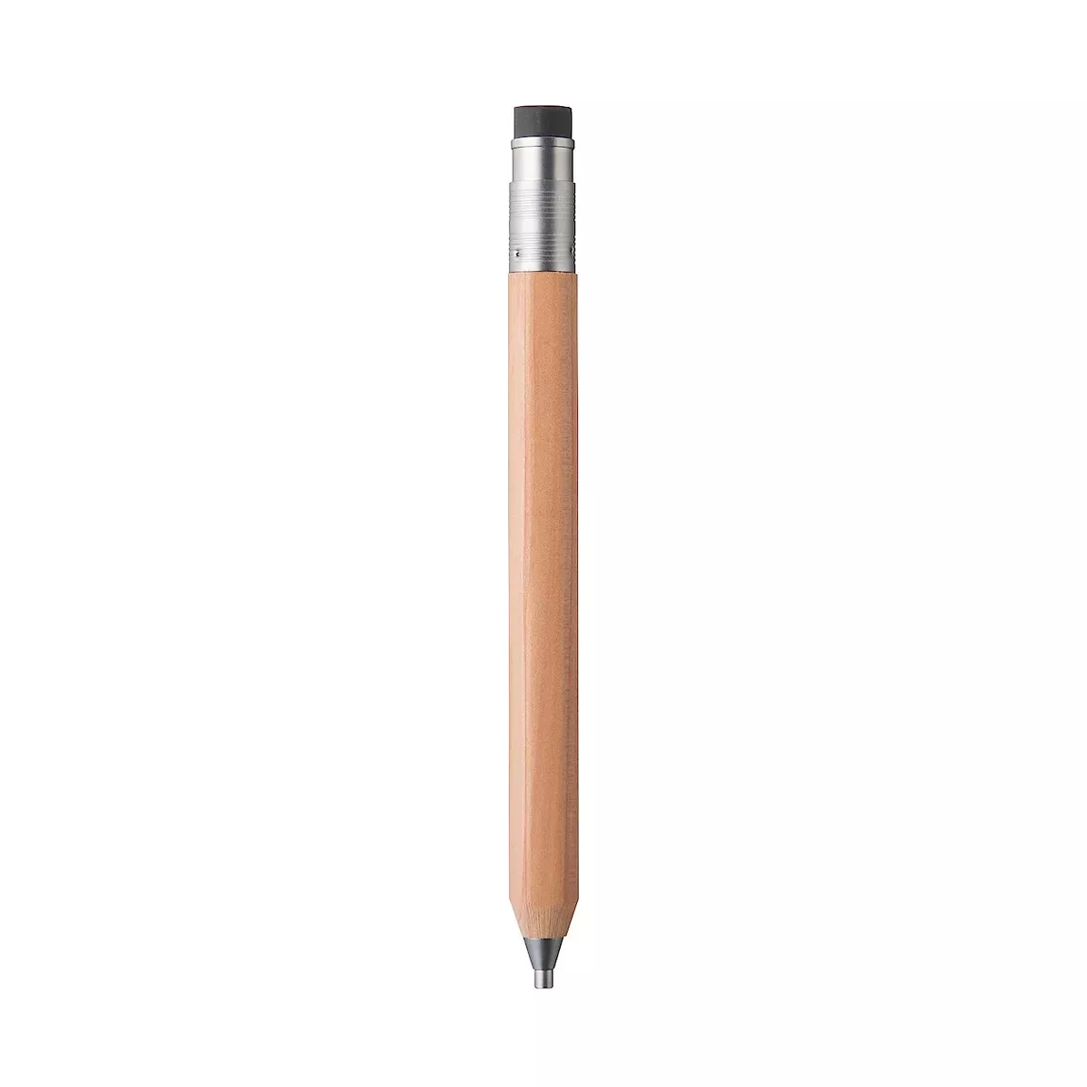 MUJI Wooden Shaft 2mm Lead Mechanical Pencil contains one 2mm HB