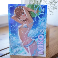 Miko Book 12 Railgun Mikoto Misaka Art Book Isshi Pyuma A4/28P Doujinshi C104