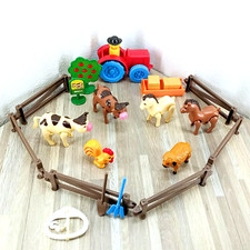 Barnyard Animals Unimax Vintage Farm Play Set 1986 - Missing Trailer