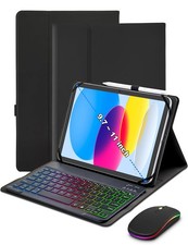 Universal Tablet Keyboard Case for 9.7",10.1",10.2",10.5",10.9",11" iPad Sams...