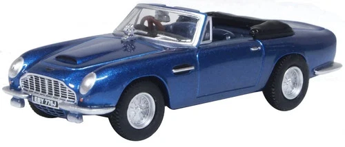 Oxford Diecast 76DB6001 Aston Martin DB6 MkII Volante Blue (King Charles III)