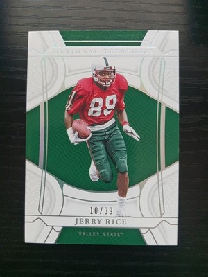 2022 Panini National Treasures Collegiate Jerry Rice #20 Silver #d/39
