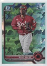 2022 Bowman Sapphire Edition Chrome Prospects Aqua 30/55 Allan Cerda 0s9t
