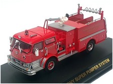 Code 3 Sammlerstücke 1/64 Maßstab 12542 - Mack C Satellit 1 Feuerwehrauto - FDNY