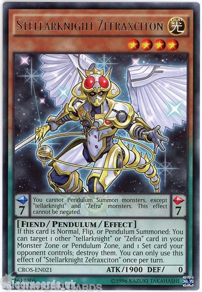 CROS-EN021 Stellarknight Zefraxciton Rare UNL Edition Mint YuGiOh Card