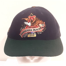 VINTAGE ANHEUSER-BUSCH COLLECTOR'S EDITION 1930 ADJUSTABLE WOOL HAT BUDWEISER