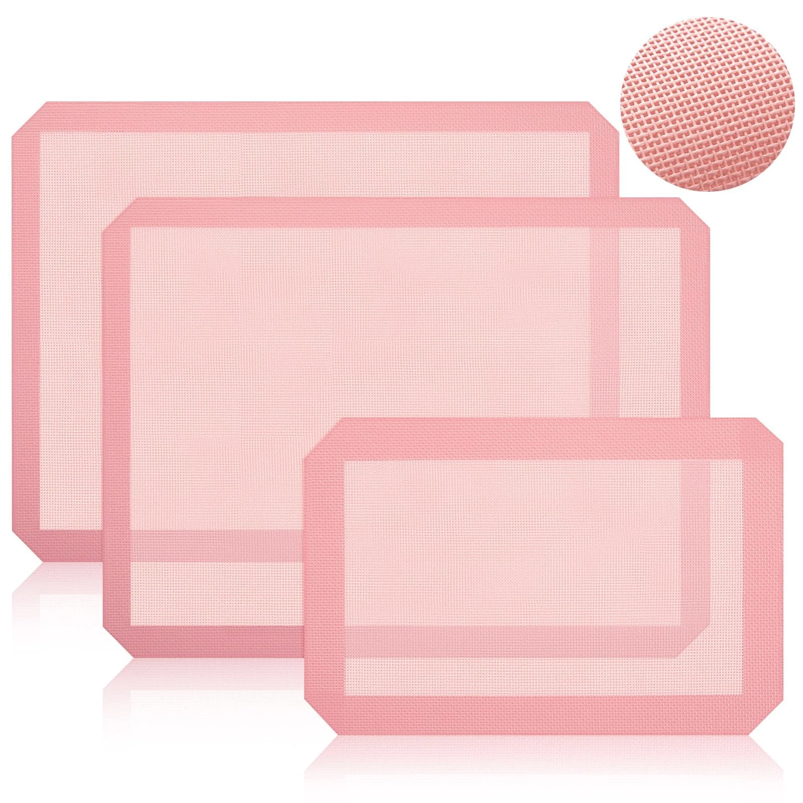 3 Pack Perforated Silicone Baking Mat, Non Stick Pink Baking Mats 2 Half Shee...
Opens in a new wind