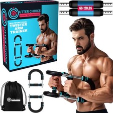 Gorilla Bar Twister Arm Trainer for Men, Adjustable 60-120 lbs Chest Exercise...