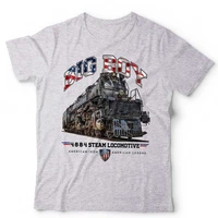 Train T-Shirt Big Boy Steam Locomotive 4014 Railfan Trainspotter Unisex & Kids