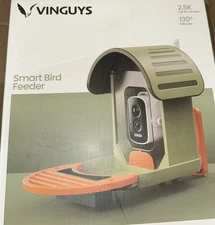 VINGUYS® Bird Feeder with Camera Solar Powered, Smart Green
