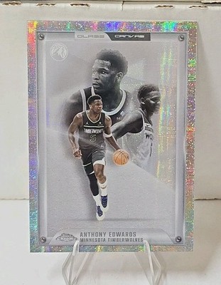 2025-26 Topps Chrome Glass Canvas Anthony Edwards #GC-5 CASE HIT! SSP T-WOLVES 