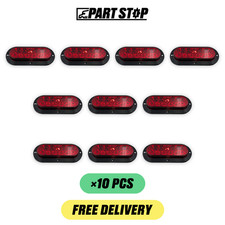 10-Pack Nilight inch Oval Red LEDs Trailer Tail Light Stop Brake RV F01819S125