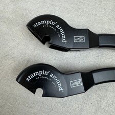 Stampin' Up Rubber Stampin Around 1" Wheel Handle Black - set of 2