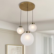 Modern Glass Pendant Light 3-Lights Pedant Lamp Kitchen Island  Living Room