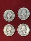 Lot of 4  -  1947 D/P/S Set   + Adtl  1947 P WASHINGTON Quarters  -  90% Silver