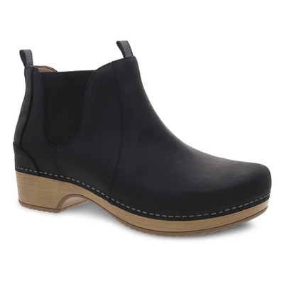 Dansko Becka Women's Boots, Black Oiled Pull Up, Size 38