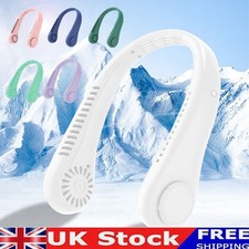 Neck Fan Hands Free Bladeless Cooling Fans USB Rechargeable Portable Hanging UK