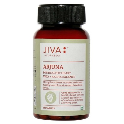 JIVA  AYURVEDA  Arjuna (120 Tablets) Removes blood impurities