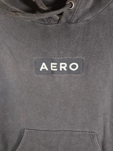Maglione pullover Aeropostale uomo media con cappuccio Areo nero taglia - Foto 2 di 6