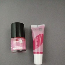 Helen E Cosmetics 1 Candy Coloured Nail Polish & 1 Strawberry Lip Gloss New