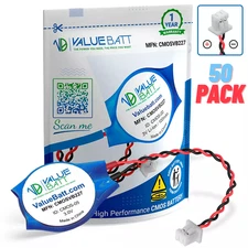 Laptop Battery 2 Pin CMOS CR2032 3V For Acer Dell HP Lenovo Toshiba IBM 50-Pack