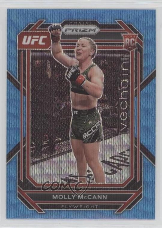 2023 Panini Prizm UFC Blue Wave Prizm Molly McCann #114 Rookie RC 12zt
