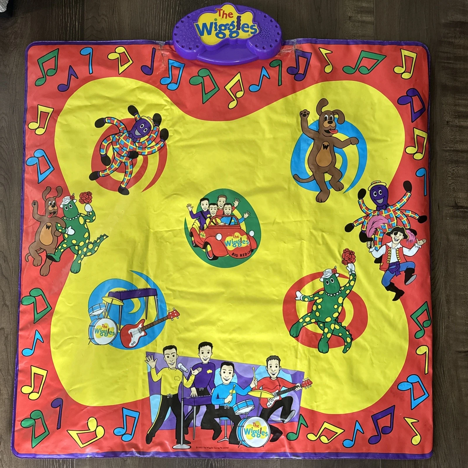 The Wiggles Wiggly Wiggly Dance Play Mat Spinmaster Toy Vintage