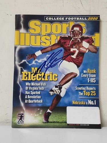 Michael Vick Signed Authenticated Sports Illustrated Magazine 2000 NO COA