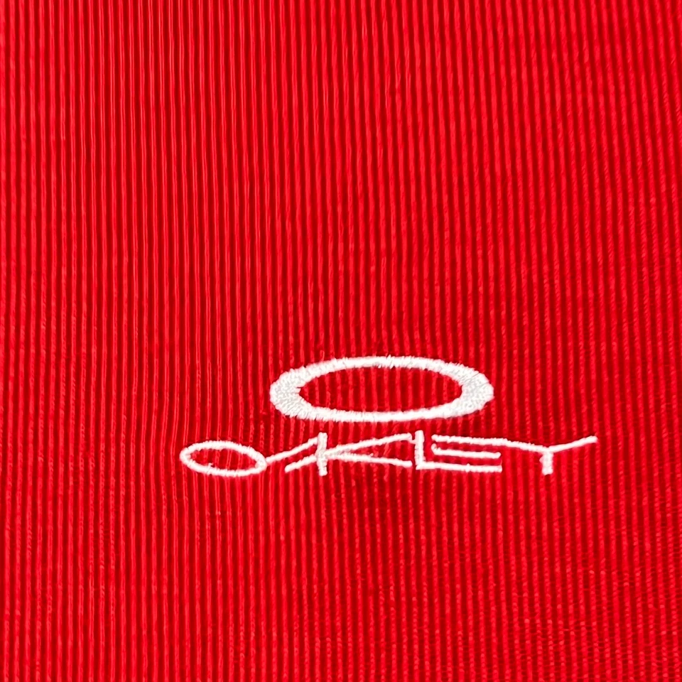 Vintage Oakley Software T Shirt Knit Y2K Rare Red V Neck Mens Large L - image 3 of 4