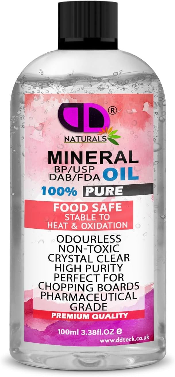 Pure Mineral Oil Premium Food Safe, Chopping Board Oil, Cutting Board, Worktop,