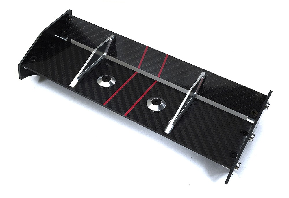 Bon Fiber Rear Aero Wing Kit For Traxxas 1/10 E-revo 2.0 48.5mm 5413 5446