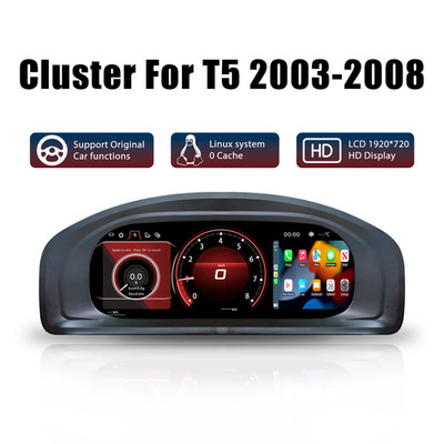 Für VW Transporter T5 2003-08 Digital Cockpit Kombiinstrument Tacho Linkslenker