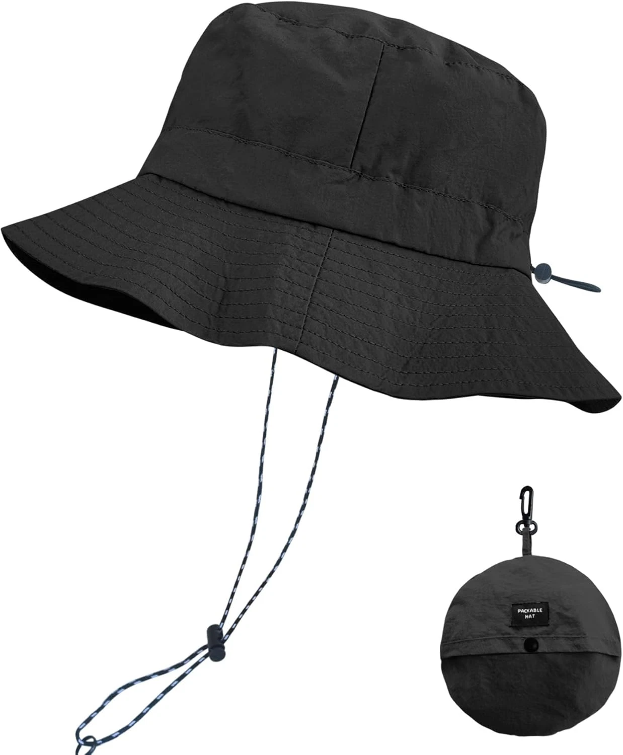 Packable UV Protection Sun Bucket Hat for Men and Women - Lightweight Waterproof