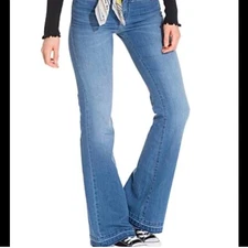 Odd Molly Women’s Janis Stretch Denim Flare Jeans Size 29