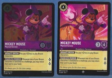 2 Disney Lorcana First Chapter Super Rare 51/204 Mickey Mouse COLD FOIL  REG