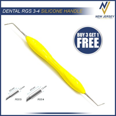 Dental Instrument RGS 3-4 Silicone Handle Depth Dimensions for Restorations