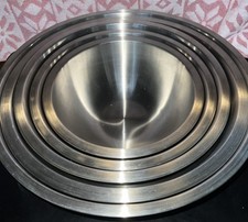 Stainless-Steel Nesting Mixing Bowls, Set of 5 William Sonoma