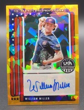 William Miller 2026 Stars And Stripes #NTS-WM Gold Ice Autograph #'d 10/10 USA!