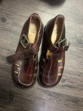 Vtg 90s Dr. Martens Chunky 8366 Made In England T-Strap Mary Janes AirWair HTF 9