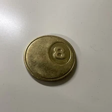 Vintage Pogs Metal Slammer 1990s - SUPER 8 BALL MEGA METAL - 1.4 Oz FREE SHIP