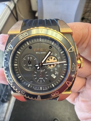 Breil Men's Mediterraneo Quartz Chronograph Watch Steel Rose Gold Wow!