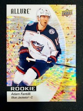 2023-24 UD Allure Rookies #110 Gold Glitter Bomb 198/199 Adam Fantilli SP RC