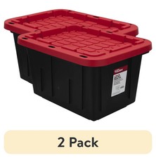  2 pack Hyper Tough Small Storage Bin, 12 Gallon Storage Container